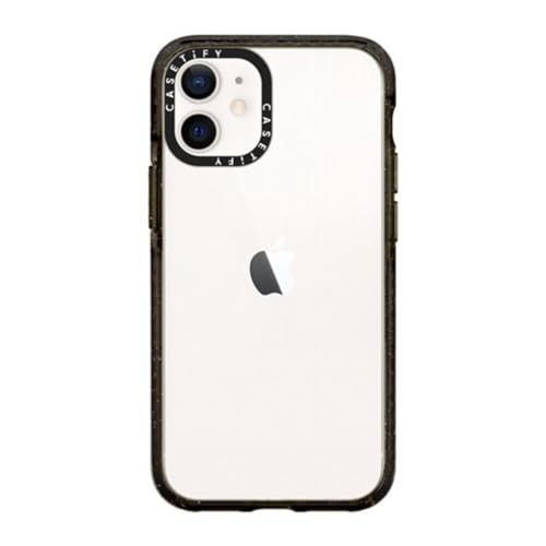 CASETiFY Impact Schutzhülle für iPhone 12 Mini, Falltest in Militärqualität, 2,5 m Fallschutz, Transparent Schwarz CASETiFY Impact Schutzhülle für iPhone 12 Mini, Falltest in Militärqualität, 2,5 m Fallschutz, Transparent Schwarz von CASETiFY
