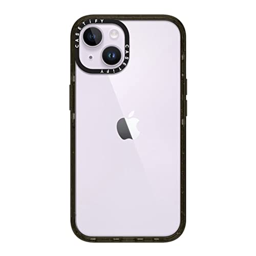 CASETiFY Impact Schutzhülle für iPhone 14, Militärqualität, Falltest, 2,5 m Fallschutz, Transparent Schwarz CASETiFY Impact Schutzhülle für iPhone 14, Militärqualität, Falltest, 2,5 m Fallschutz, Transparent Schwarz von CASETiFY