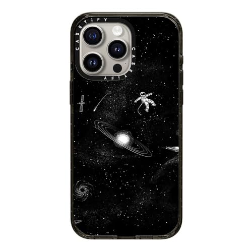 CASETiFY Impact Schutzhülle für iPhone 15 Pro Max [4X Falltest in Militärqualität, 2,5 m Fallschutz, kompatibel mit Magsafe] – Stars Prints – Gravity 3.0 – Transparent Schwarz von CASETiFY