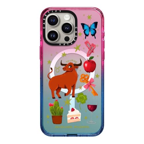 CASETiFY Impact Schutzhülle für iPhone 15 Pro Max [4X Falltest in Militärqualität, 2,5 m Fallschutz/kompatibel mit Magsafe] – Stier – Zuckerwatte von CASETiFY