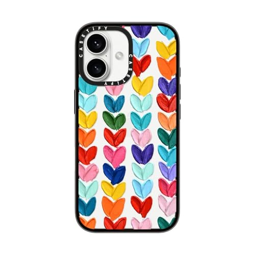 CASETiFY Kompakte Schutzhülle für iPhone 16, 1,2 m, 2 x Fallschutz in Militärqualität, schlank, leicht, transparent, gepunktet, Schwarz CASETiFY Kompakte Schutzhülle für iPhone 16, 1,2 m, 2 x Fallschutz in Militärqualität, schlank, leicht, transparent, gepunktet, Schwarz von CASETiFY
