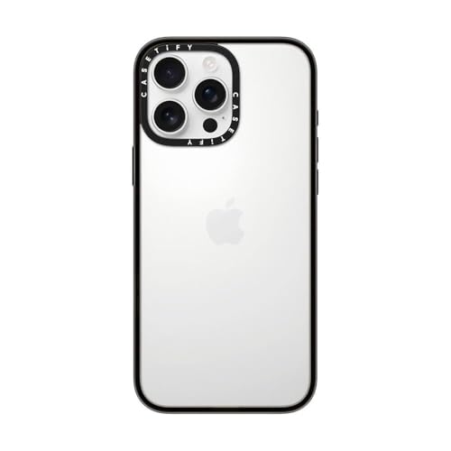 CASETiFY Kompakte Schutzhülle für iPhone 16 Pro Max, leicht, 1,2 m, 2 x Fallschutz in Militärqualität, transparent, Schwarz CASETiFY Kompakte Schutzhülle für iPhone 16 Pro Max, leicht, 1,2 m, 2 x Fallschutz in Militärqualität, transparent, Schwarz von CASETiFY
