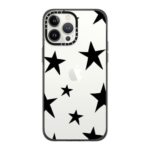 CASETiFY Kompakte iPhone 13 Pro Max Hülle [2 x Falltests in Militärqualität / 1,2 m Fallschutz] – Sterne Schwarz – Transparentes Schwarz, CTF-4356559-16005121 von CASETiFY