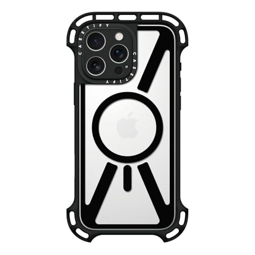 CASETiFY Ultra Bounce Schutzhülle für iPhone 16 Pro Max, stoßfest, 10 m, Fallschutz in Militärqualität, kompatibel mit Magsafe, Schwarz CASETiFY Ultra Bounce Schutzhülle für iPhone 16 Pro Max, stoßfest, 10 m, Fallschutz in Militärqualität, kompatibel mit Magsafe, Schwarz von CASETiFY