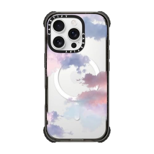 CASETiFY Ultra Impact Schutzhülle für iPhone 16 Pro, stark schlank, 3,5 m, militray-Qualität, Fallschutz, kompatibel mit Magsafe, Wolken, klares Schwarz CASETiFY Ultra Impact Schutzhülle für iPhone 16 Pro, stark schlank, 3,5 m, militray-Qualität, Fallschutz, kompatibel mit Magsafe, Wolken, klares Schwarz von CASETiFY