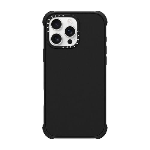 CASETiFY Ultra Impact Schutzhülle für iPhone 16 Pro Max [stark schlank/3,5 m 5X Fallschutz in Militärqualität/kompatibel mit Magsafe] – Mattschwarz von CASETiFY