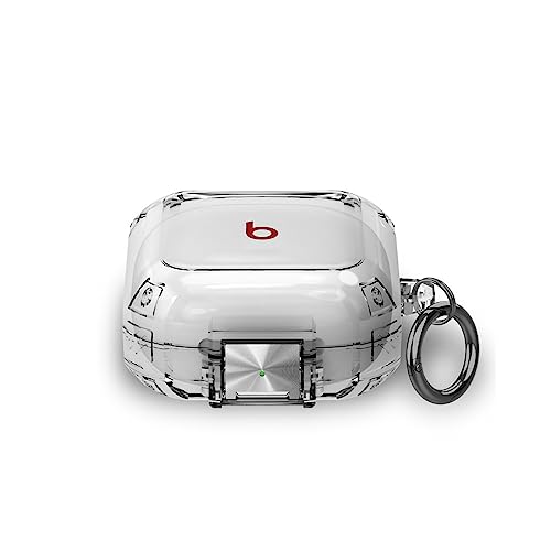 Schutzhülle für Beats Fit Pro mit Sicherheitsschloss, transparente Hülle für Beats Fit Pro 2021, stoßfester Schutz mit Anti-Verlust-Schloss, Schlüsselanhänger für Mann und Frau Schutzhülle für Beats Fit Pro mit Sicherheitsschloss, transparente Hülle für Beats Fit Pro 2021, stoßfester Schutz mit Anti-Verlust-Schloss, Schlüsselanhänger für Mann und Frau von CASEVERSE