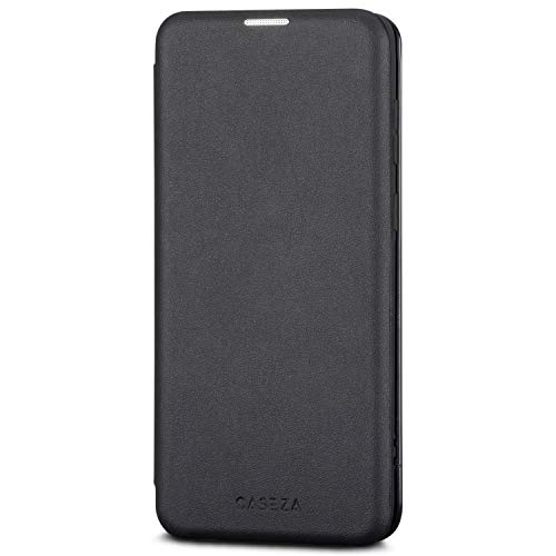 CASEZA Galaxy S20 Hülle schwarz Dublin Ultra Schlankes PU Leder Flip Case Ledertasche Lederhülle für das Original Samsung S 20 (5G) - Edles Kunstleder Cover mit Magnetverschluss von CASEZA