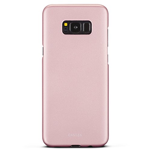 Galaxy S8 Plus Hülle Rose Gold - CASEZA Rio Case Back Cover mit Mattem Finish - Premium Hardcase S8+ Bumper mit Gummierter Oberfläche für Angenehme Haptik - Hochwertige Schutzhülle Ultra Slim von CASEZA