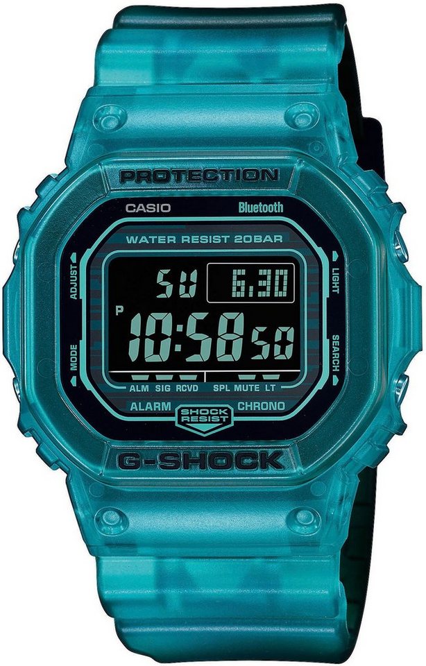 CASIO G-SHOCK DW-B5600G-2ER Smartwatch, Armbanduhr, Herrenuhr, Stoppfunktion, Weltzeit, Timer, Phone Finder von CASIO G-SHOCK