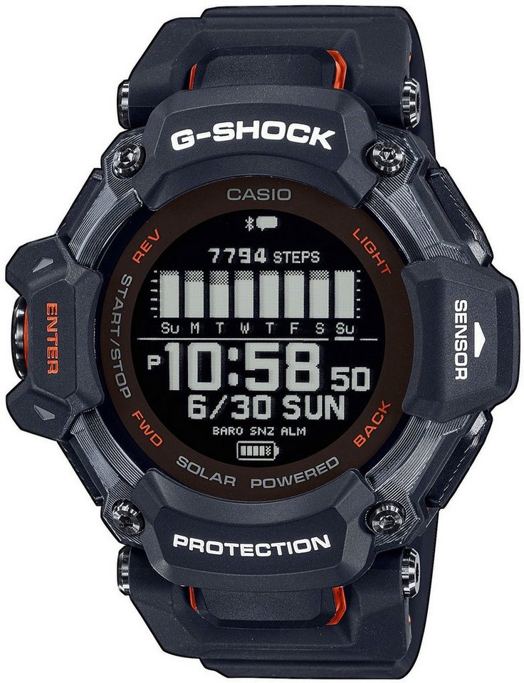CASIO G-SHOCK GBD-H2000-1AER Smartwatch, Solaruhr, Armbanduhr, Herrenuhr, Stoppfunktion, Weltzeit von CASIO G-SHOCK