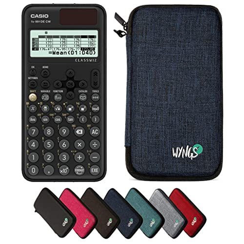 Casio fx-991DE CW inklusive Schutztasche von WYNGS in Blau - Basic Set von Casio