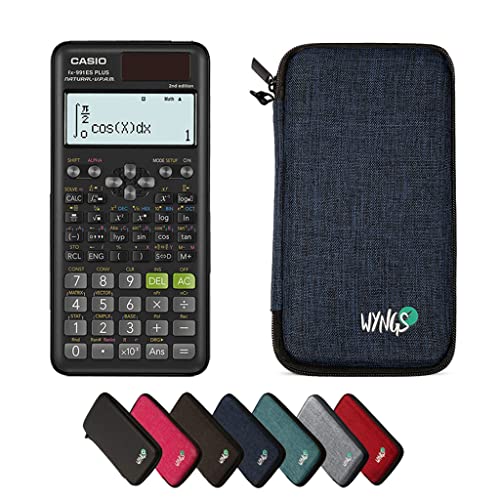Casio fx-991ES Plus 2nd Edition inklusive Schutztasche von WYNGS in Blau - Basic Set Casio fx-991ES Plus 2nd Edition inklusive Schutztasche von WYNGS in Blau - Basic Set von Casio