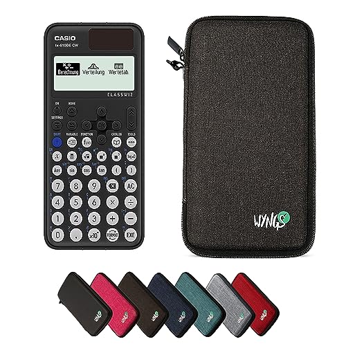 Casio fx-810DE CW inklusive Schutztasche von WYNGS in Dunkelgrau - Basic Set von Casio
