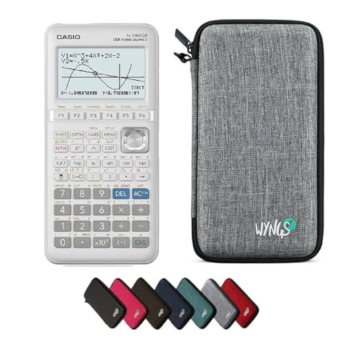 Casio fx-9860GIII inklusive Schutztasche von WYNGS in Hellgrau - Basic Set von Casio