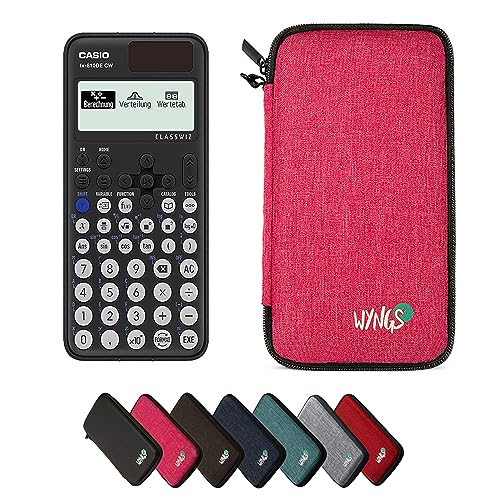Casio fx-810DE CW inklusive Schutztasche von WYNGS in Pink - Basic Set von Casio
