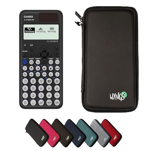 Casio fx-810DE CW inklusive Schutztasche von WYNGS in Schwarz - Basic Set von Casio