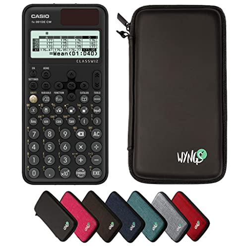 Casio fx-991DE CW inklusive Schutztasche von WYNGS in Schwarz - Basic Set von Casio