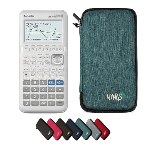 Casio fx-9860GIII inklusive Schutztasche von WYNGS in Türkis - Basic Set von Casio