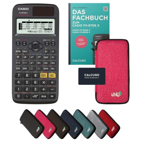 CALCUSO Standardpaket Pink mit Taschenrechner Casio FX-87DE X ClassWiz von CASIO