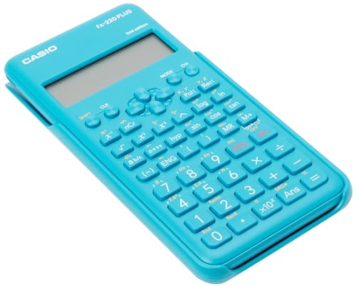 Casio Fx-220Plus-2 Wissenschaftlicher Taschenrechner, 181 Funktionen, Batterieversorgung, Blau, 16,4 cm von Casio