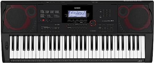 Casio CT-X3000 Top Keyboard mit 61 anschlagdynamischen Standardtasten und Begleitautomatik, schwarz von CASIO
