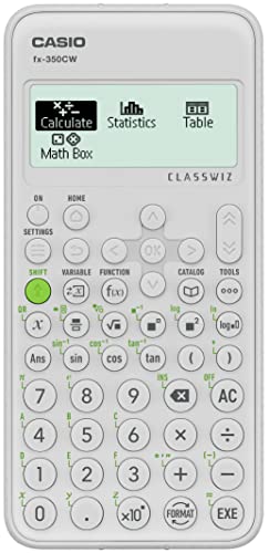 Casio FX-350CW Scientific Calculator with Over 290 Functions and 4 Grayscale HD Natural Display von CASIO