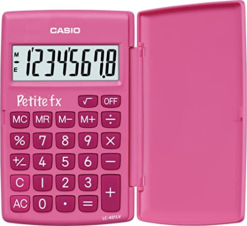 Casio LC-401LV Petite fx Grundschulrechner, pink von CASIO