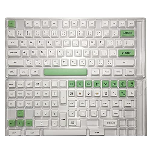 CASNO 137 Stück PBT-Tastenkappen, XDA-Profil, benutzerdefinierte DYE-SUB-Tastenkappen für GK61, 64, 68, 96, 126 Layout, Cherry MX Switch, mechanische Tastatur von CASNO