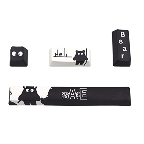 CASNO OEM Profile 4 Tasten Tastenkappen Set Esc Enter Space Bar 6,25U PBT Farbstoff-Sublimation für mechanische Tastatur-Tastenkappe von CASNO