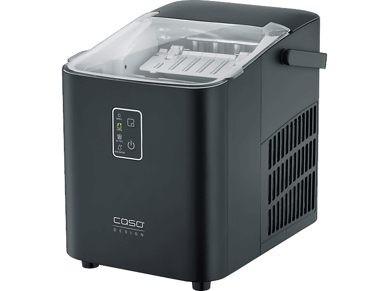 CASO 3401 IceChef Compact Eiswürfelbereiter (120 Watt, Matt Schwarz) von CASO