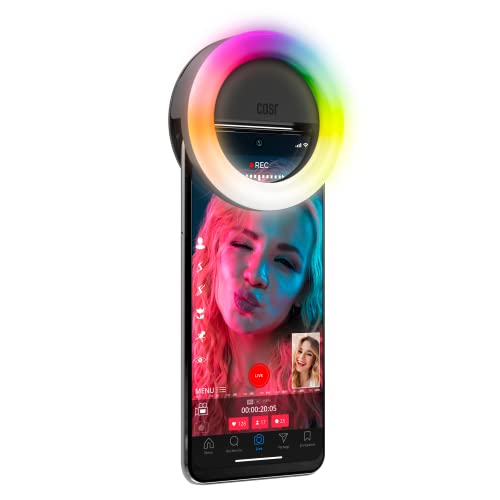 CASR Selfie-Ring, 36 LEDs, verstellbar, Schwarz von CASR