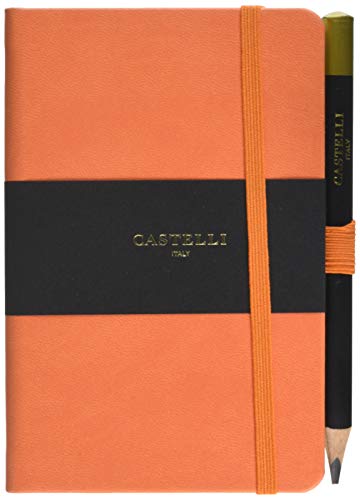 Castelli rq21/25–452 liniertes Tucson Notebook – Orange von CASTELLI