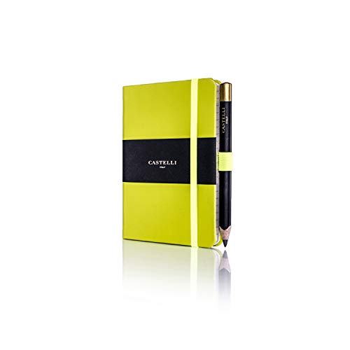 Castelli rq21/25–636 Pocket liniertes Tucson Notebook – Neon Grün von CASTELLI