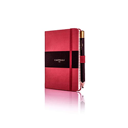 Castelli rq21/25–757 Pocket liniertes Tucson Notebook – Koralle rot von CASTELLI