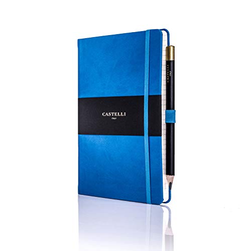 Castelli rq24/25–914 Medium liniertes Tucson Notebook – French Blue von CASTELLI