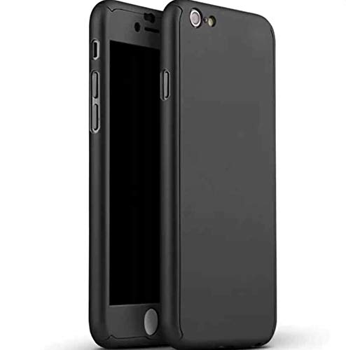 CASYLT iPhone 7 & iPhone 8 Hülle [inkl. 2X Panzerglas] 360 Grad Fullbody Premium Handy-Hülle Schwarz kompatibel für iPhone 7/8 Komplettschutz Hülle von CASYLT