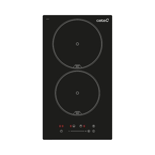 CATA ISB 3102 BK Induktionskochfeld Farbe Schwarz 2 Kochzonen 9 Leistungsstufen einstellbar Schiebe-Touch-Steuerung mit Schalldämpfer Leistung 3,5kW Breite 30 cm CATA ISB 3102 BK Induktionskochfeld Farbe Schwarz 2 Kochzonen 9 Leistungsstufen einstellbar Schiebe-Touch-Steuerung mit Schalldämpfer Leistung 3,5kW Breite 30 cm von CATA