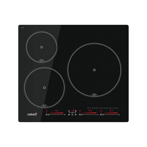 CATA Induktionsplatte IBS 6303 E2 BK mit 3 Kochzonen Unabhängige Schiebe-Touch-Steuerung für jede Zone Pausenfunktion Timer-Funktion Sicherheitssperre Breite 59 cm Farbe Schwarz CATA Induktionsplatte IBS 6303 E2 BK mit 3 Kochzonen Unabhängige Schiebe-Touch-Steuerung für jede Zone Pausenfunktion Timer-Funktion Sicherheitssperre Breite 59 cm Farbe Schwarz von CATA