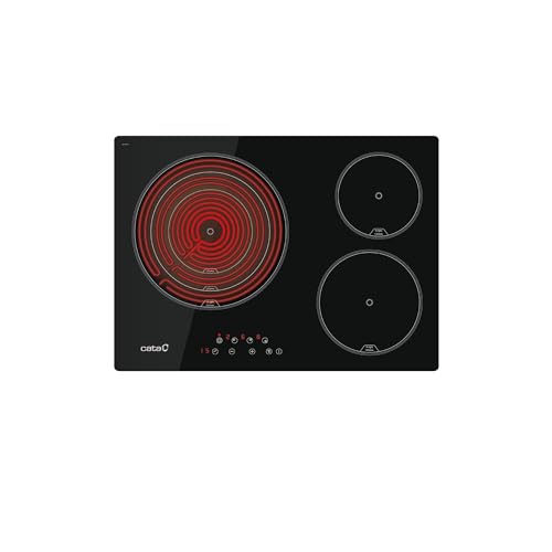 CATA TT 5003 Glaskeramik-Kochfeld Farbe Schwarz 3 Kochzonen High Light 9 Leistungsstufen einstellbar Touch Control mit Akustiksignal Leistung 5,7kW Breite 60 cm CATA TT 5003 Glaskeramik-Kochfeld Farbe Schwarz 3 Kochzonen High Light 9 Leistungsstufen einstellbar Touch Control mit Akustiksignal Leistung 5,7kW Breite 60 cm von CATA