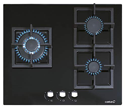CCI 6021 BK - Gasherd mit Butangas und 3 Gaskochfeldern - 1 Dreifache Krone - Geeignet für das Kochen mit Erdgas - 59 cm Breite - Gesamtleistung 6,25 kW - Brenner und Grills mit Gas aus Eisen - Cata CCI 6021 BK - Gasherd mit Butangas und 3 Gaskochfeldern - 1 Dreifache Krone - Geeignet für das Kochen mit Erdgas - 59 cm Breite - Gesamtleistung 6,25 kW - Brenner und Grills mit Gas aus Eisen - Cata von CATA