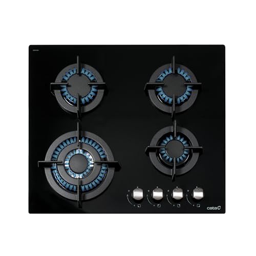 CCI 6031 BK - Gasherd mit Butangas und 4 Gaskochfeldern - 1 Dreifache Krone - Geeignet für das Kochen mit Erdgas - 59 cm Breite - Gesamtleistung 8 kW - Brenner und Grills mit Gas aus Eisen - Cata CCI 6031 BK - Gasherd mit Butangas und 4 Gaskochfeldern - 1 Dreifache Krone - Geeignet für das Kochen mit Erdgas - 59 cm Breite - Gesamtleistung 8 kW - Brenner und Grills mit Gas aus Eisen - Cata von CATA