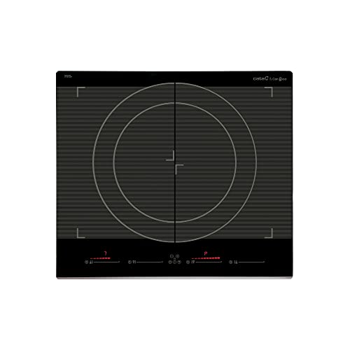 GIGA 600 BK - Cerankochfeld mit 4 Kochzonen und 3 Kochfunktionen - Induktion - Automatische Kochgefäßerkennung - Touch Control mit Restwärmeanzeige - Cata & Can Roca von CATA