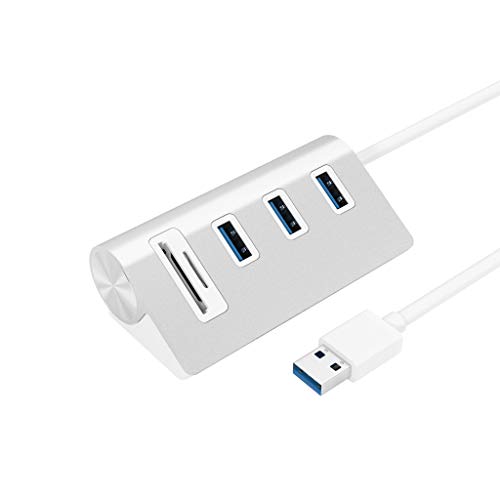CATECK Bus- angetrieben USB 3.0 3-Port Aluminum Hub mit 2-Steckplätzen kartenleser Combo für iMac, MacBook Air, MacBook Pro, MacBook, Mac Mini, PCs und Laptops CATECK Bus- angetrieben USB 3.0 3-Port Aluminum Hub mit 2-Steckplätzen kartenleser Combo für iMac, MacBook Air, MacBook Pro, MacBook, Mac Mini, PCs und Laptops von CATECK