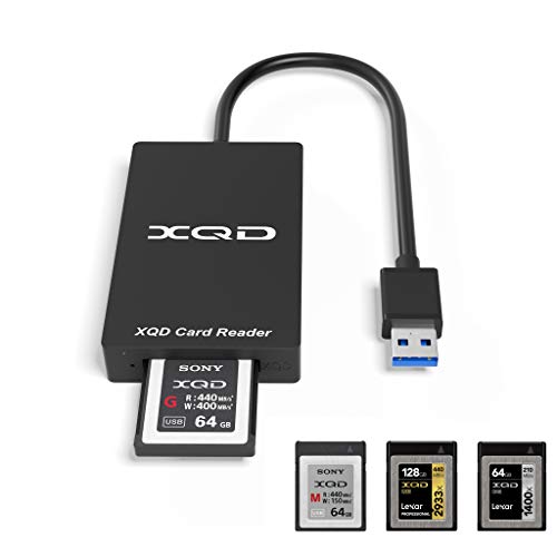 Cateck USB 3.0 XQD G und M Serie Kartenleser,Unterstützt Sony G und M Serie, Lexar 2933x/1400x XQD Karten mit USB Kennzeichnung von CATECK