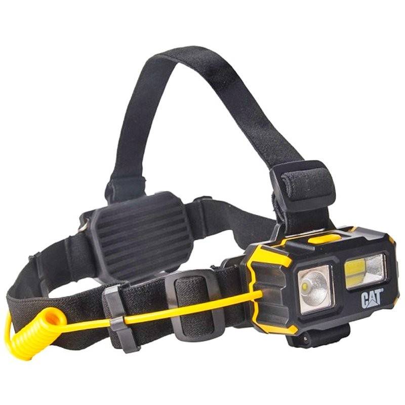 CAT CT4120 LED Stirnleuchte mit Flut- und Spot Licht, mit Rot Licht, inklusive Batterien von CATERPILLAR