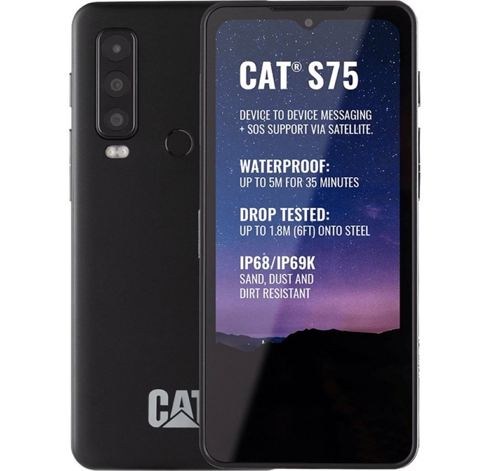 CATERPILLAR CAT S75 5G 128 GB / 6 GB - Smartphone - schwarz Smartphone (6,6 Zoll) von CATERPILLAR