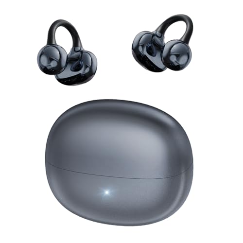 CATGIFF Open Ear Kopfhörer Bluetooth 5.4 mit 4,8g Lightweight, 12mm Treiber mit Spatial Sound, Clip-On Kopfhörer Sport, Dynamischer EQ, 3D-Klang, Komfort-Ohrhörer für Sport/Fitness/Laufen -Schwarz CATGIFF Open Ear Kopfhörer Bluetooth 5.4 mit 4,8g Lightweight, 12mm Treiber mit Spatial Sound, Clip-On Kopfhörer Sport, Dynamischer EQ, 3D-Klang, Komfort-Ohrhörer für Sport/Fitness/Laufen -Schwarz von CATGIFF