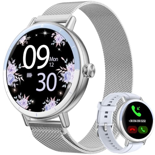 Smartwatch Damen mit Telefonfunktion, 1.27" Armbanduhr Uhren mit mit 120+Uhr Faces, Herzfrequenz, Schlaf/SpO2 Monitor, Schrittzähler, Kalorien, Sport Modi, IP68 Wasserdichte Activity Tracker, Bleu Smartwatch Damen mit Telefonfunktion, 1.27" Armbanduhr Uhren mit mit 120+Uhr Faces, Herzfrequenz, Schlaf/SpO2 Monitor, Schrittzähler, Kalorien, Sport Modi, IP68 Wasserdichte Activity Tracker, Bleu von CATGIFF
