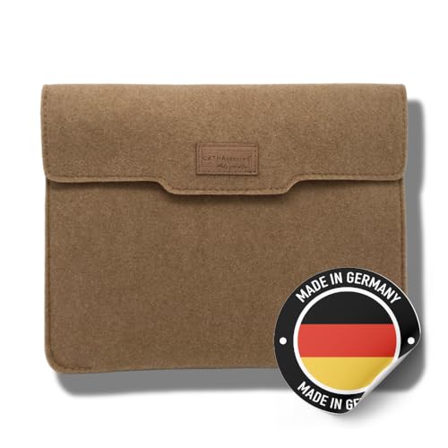 CATHAstories Hülle für iPad Pro 11 Zoll (4.Gen) iPad Air (5.Gen) iPad (9./10.Gen) Tasche, Case aus nachhaltigem Filz. Farbe Sand. Auch für iPad MIT Apple Backcase. Made in Germany von CATHAstories